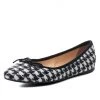 Ali MacGraw Flats Cheery Houndstooth
