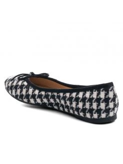 Ali MacGraw Flats Cheery Houndstooth