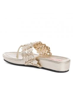 Ali MacGraw Wren Metallic Woven Calf