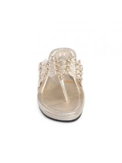 Ali MacGraw Wren Metallic Woven Calf