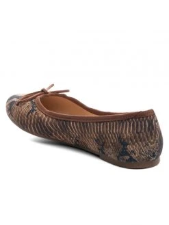 Ali MacGraw Cheery Snake Print Flats