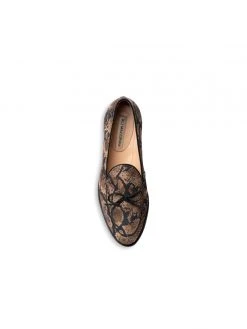 Ali MacGraw Holland Snake Print Flats
