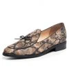 Ali MacGraw Holland Snake Print Flats