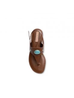 Ali MacGraw Sandals Puebloe Tumbled Calf
