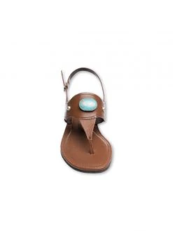 Ali MacGraw Sandals Puebloe Tumbled Calf