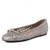 Ali MacGraw Flats Met Metallic Nappa