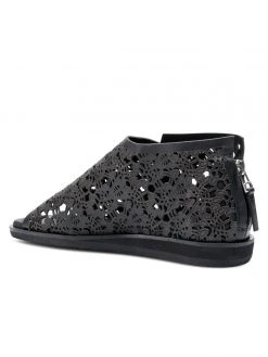 Golo Alexie Laser Cut Peep-Toe Flat