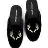 Patricia Green Antler Embroidered Slipper