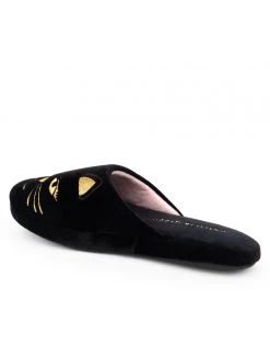 Patricia Green Winking Kitty Slipper Flats