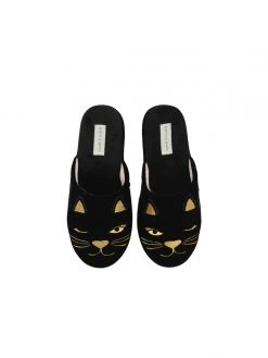 Patricia Green Winking Kitty Slipper Flats