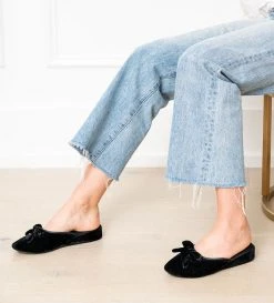 Patricia Green Casual Bardot Velvet Slip-On Slipper 10 Patricia Green Casual Bardot Velvet Slip-On Slipper