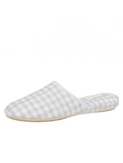 Patricia Green Sari Silk Check Slipper Flats