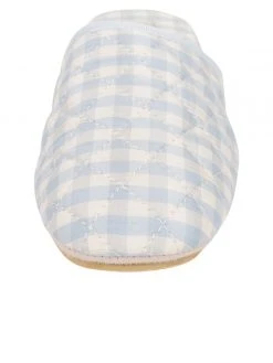 Simply Soles Store 29 Patricia Green Sari Silk Check Slipper Flats