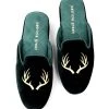 Patricia Green Antler Embroidered Slipper Flats