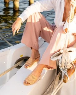 Patricia Green New Arrivals Siesta Swirled Raffia Wedge