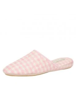 Patricia Green Sari Silk Check Slipper Flats