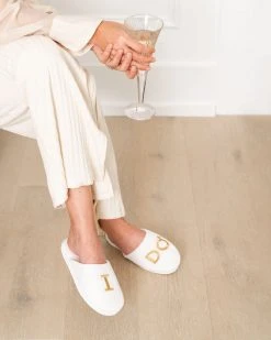 Patricia Green Slippers I Do Embroidered Slipper