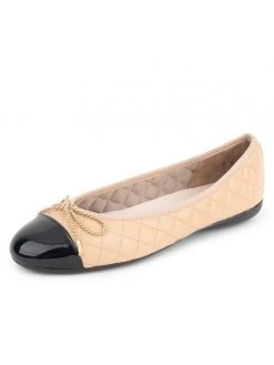 Paul Mayer Best Quilted Leather Ballet Flat Casual