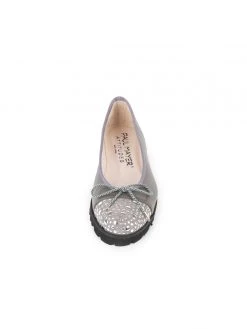 Paul Mayer Brill Studded Lug Sole Ballet Flats