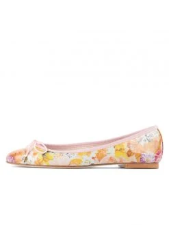 Paul Mayer Luxe Printed Floral Ballet Flat