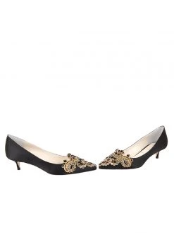 Something Bleu Brinsley Pointed Toe Kitten Heel