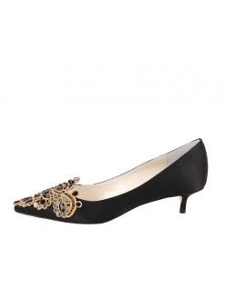Something Bleu Brinsley Pointed Toe Kitten Heel