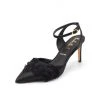 Something Bleu Evening Effie Pointed Toe Feather Pump