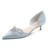 Something Bleu Bridal Darla D'Orsay Kitten Heel