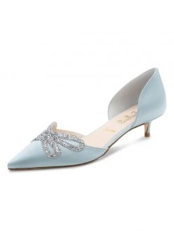 Something Bleu Bridal Darla D'Orsay Kitten Heel