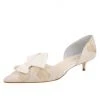 Something Bleu Bridal Cliff D'Orsay Kitten Heel 1 Something Bleu Bridal Cliff D'Orsay Kitten Heel