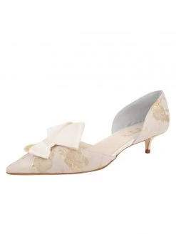 Something Bleu Bridal Cliff D'Orsay Kitten Heel