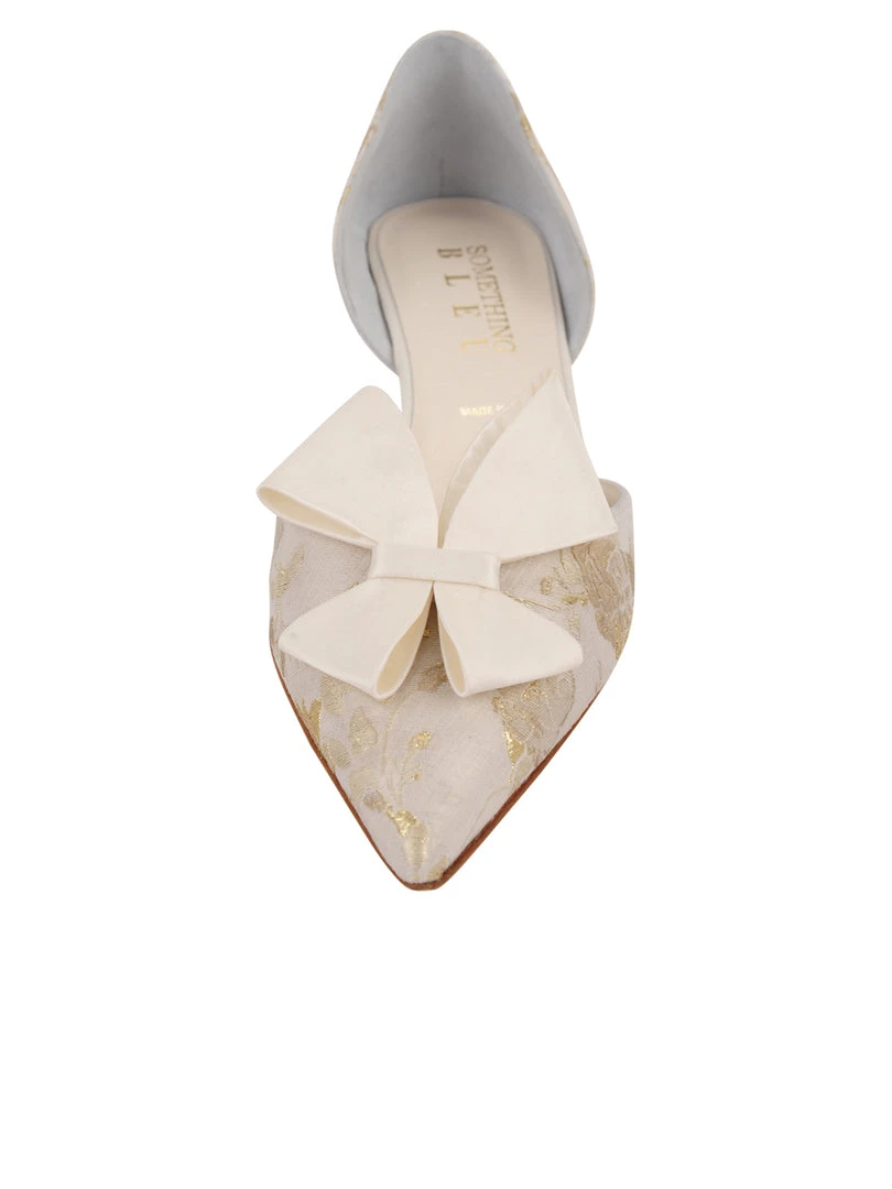 Something Bleu Bridal Cliff D'Orsay Kitten Heel 5 Something Bleu Bridal Cliff D'Orsay Kitten Heel
