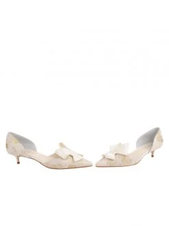 Something Bleu Bridal Cliff D'Orsay Kitten Heel 13 Something Bleu Bridal Cliff D'Orsay Kitten Heel