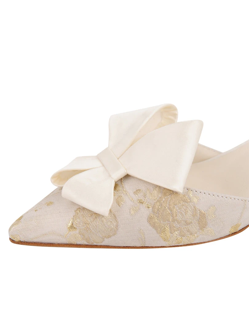 Something Bleu Bridal Cliff D'Orsay Kitten Heel 6 Something Bleu Bridal Cliff D'Orsay Kitten Heel