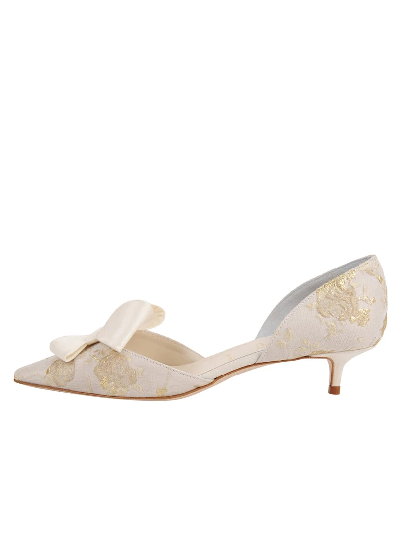Something Bleu Bridal Cliff D'Orsay Kitten Heel 7 Something Bleu Bridal Cliff D'Orsay Kitten Heel