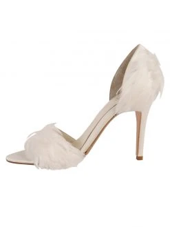 Something Bleu Bridal Hammond Feather Pump
