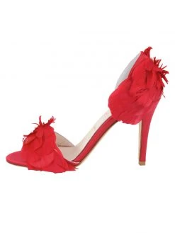 Something Bleu Hammond Feather Pump Bridal