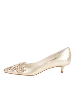 Something Bleu Brinsley Pointed Toe Kitten Heel