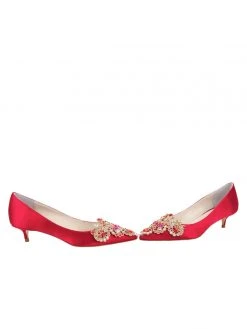 Something Bleu Brinsley Pointed Toe Kitten Heel